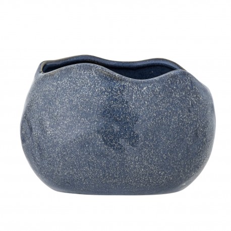 cache pot organique bleu gres bloomingville pennie