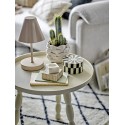 cache pot decorafit blanc ecru petales gres bloomingville madda