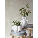 cache pot blanc porcelaine organique texture madam stoltz