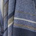 plaid bleu coton recycle rayures bloomingville toscana