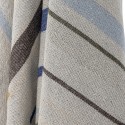 plaid bleu coton recycle rayures bloomingville toscana