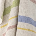 plaid couleur pastel ecru coton recycle raye bloomingville pontino