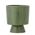 cache pot vert sur pied decoratif gres bloomingville ayleen