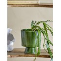 cache pot vert sur pied decoratif gres bloomingville ayleen