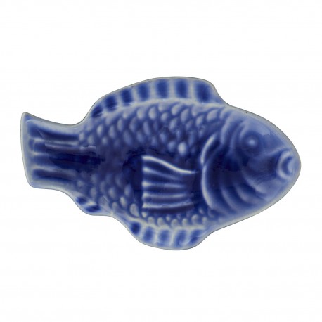 assiette poisson gres bleu madam stoltz