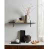 etagere murale noire design epure bois metal nordal