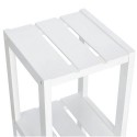 colone de rangement salle de bains bois blanc 4 etageres zeller