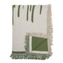 plaid design contemporain vert coton recycle bloomingville haxby