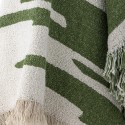 plaid design contemporain vert coton recycle bloomingville haxby
