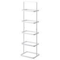 etagere a chaussures verticale compacte acier blanc yamazaki