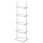 etagere a chaussures verticale compacte acier blanc yamazaki