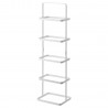 etagere a chaussures verticale compacte acier blanc yamazaki