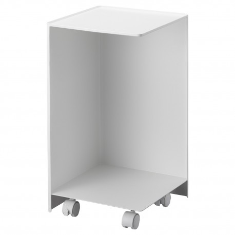 petit meuble de rangement wc papier toilette acier blanc tower yamazaki