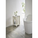 petit meuble de rangement wc papier toilette acier blanc tower yamazaki