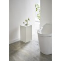 petit meuble de rangement wc papier toilette acier blanc tower yamazaki