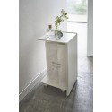 petit meuble de rangement wc papier toilette acier blanc tower yamazaki