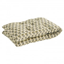 Coussin long assise imprimé fleuri Madam Stoltz