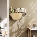 portemanteau mural bois blanc umbra picket