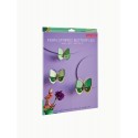 papillon mural decoratif papier studio roof fern striped butterflies