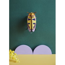 insecte decoration murale carton studio roof mango flower beetle