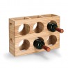 range bouteilles de vin 6 bois d hevea zeller