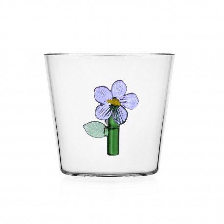 verre a eau ichendorf fleur mauve lilac flower