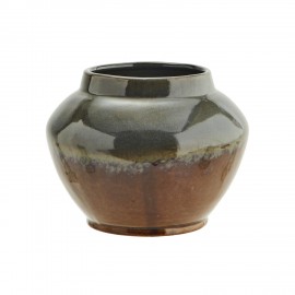 cache pot terre cuite gris taupe madam stoltz