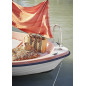 matelas pour assise fleuri retro vintage marron madam stoltz