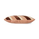 coussin de salon chic raye velours rose nude marron hk living