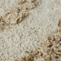 petit tapis rond salle de bains beige tufte hk living