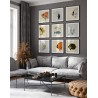 poster dessin tete de poisson orange the dybdahl dotted fish head