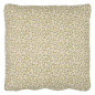 housse pour galette de chaise coton fleuri vert jaune ib laursen
