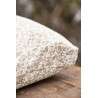housse pour galette de chaise coton fleuri vert jaune ib laursen