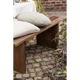 housse pour galette de chaise coton fleuri vert jaune ib laursen
