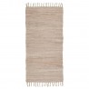 petit petit tapis coton rose poudre uni franges ib laursen