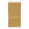 petit tapis chambre coton uni jaune moutarde ib laursen