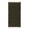 tapis de chambre noir uni coton ib laursen