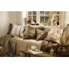 grande housse coussin lin naturel blanc marron rayures in laursen