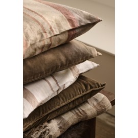 Housse de coussin lin naturel rayures IB Laursen