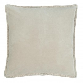 housse de coussin carree 50 x 50 cm velours beige ib laursen
