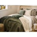 grand coussin carre lin vert fonce ib laursen