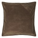grand coussin velours marron brun chocolat ib laursen