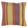 grand coussin salon toile rayures vert jaune rouille ib laursen