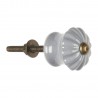 bouton de meuble vintage retro gris ceramique ib laursen