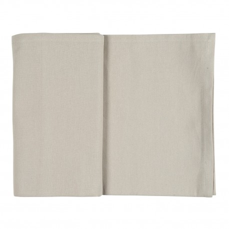 nappe rectangulaire beige naturel coton uni ib laursen