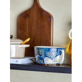 tasse mug decore avec colombe gres bleu bloomingville hezha