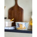 bol evase decoration colombe gres bleu bloomingville hezha