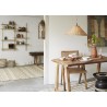 tapisserie murale tissee jute naturel beige madam stoltz
