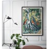 poster japonais cascade the dybdahl waterfall