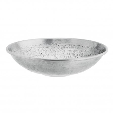 saladier aluminium martele argent decore madam stoltz